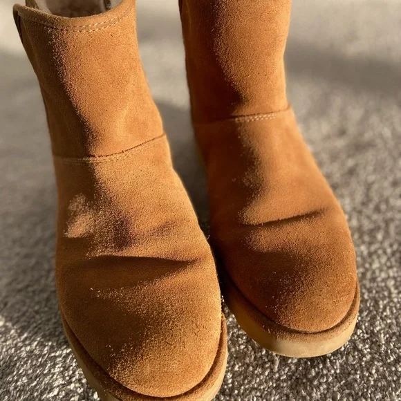 UGG Tan Suede Ankle Boots - Picture 8 of 15
